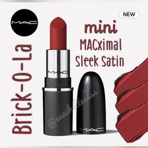 MAC Cosmetics Mini MACximal Sleek Satin Lipstick Brick-O-La Brand New in Box